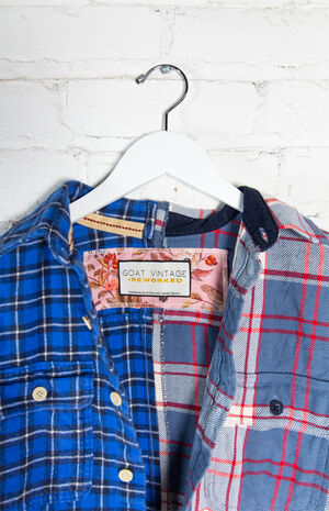 Eco Reworked Flannel Shirt image number 5