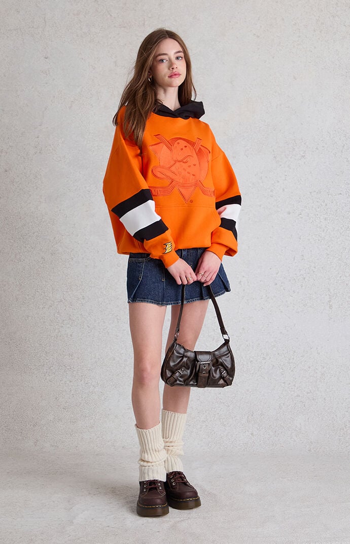 WILD COLLECTIVE x NHL Anaheim Ducks Contrast Hoodie