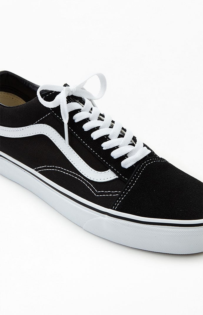 Vans Canvas Old Skool Black White Shoes PacSun