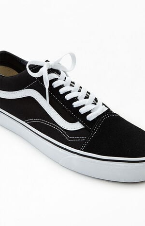 labyrint barm trojansk hest Vans Canvas Old Skool Black & White Shoes | PacSun