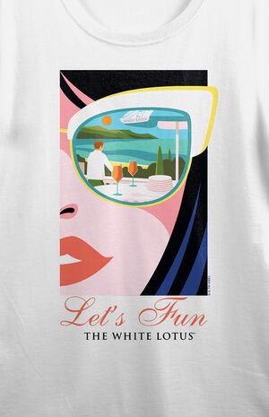 White Lotus Half Face T-Shirt image number 2