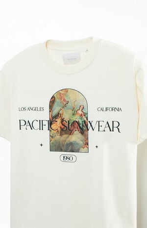 Cream Pacific Sunwear Renaissance Oversized T-Shirt image number 2