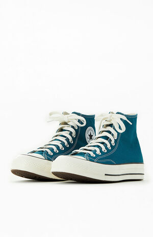 Teal Chuck 70 High Top Shoes image number 2
