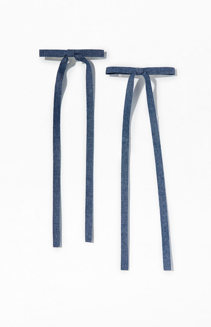 Blue Braided Satin Headband