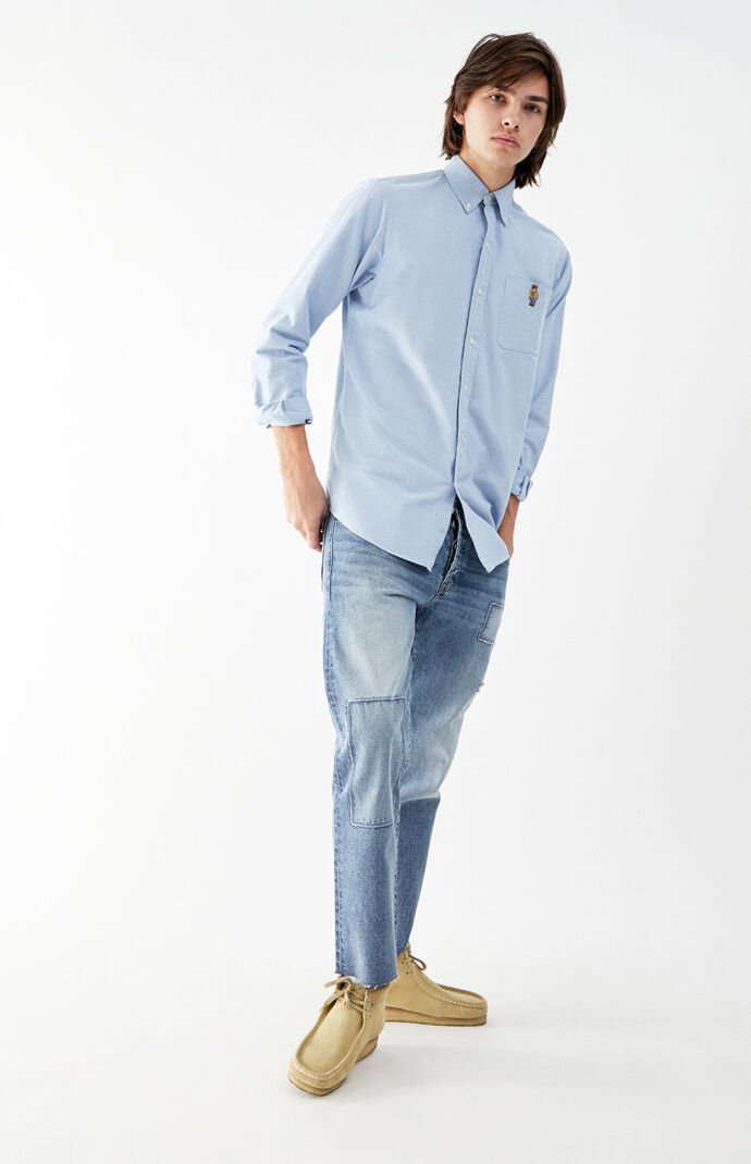 Long Sleeve Oxford Button Up Shirt