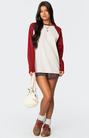 Me Time Oversized Waffle Top image number 2