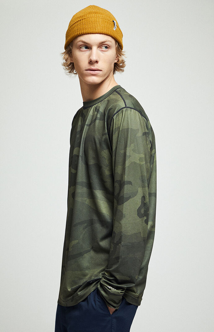 Camo Midweight Merino Base Layer Crew
