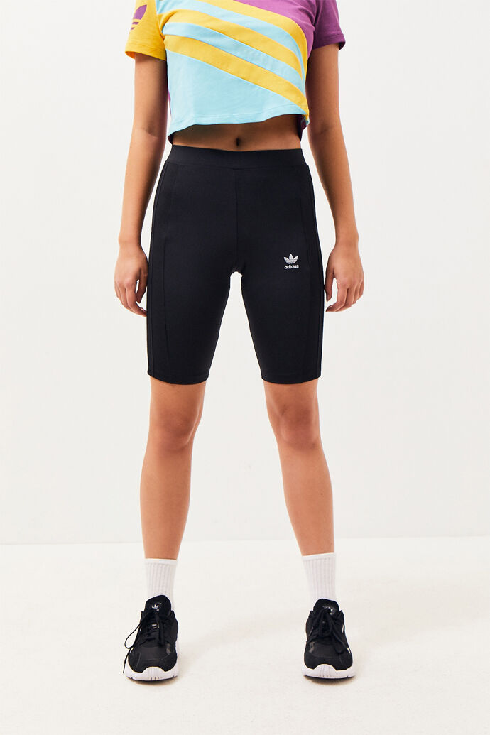 adidas black biker shorts