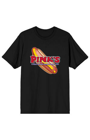pink's hot dogs t shirt
