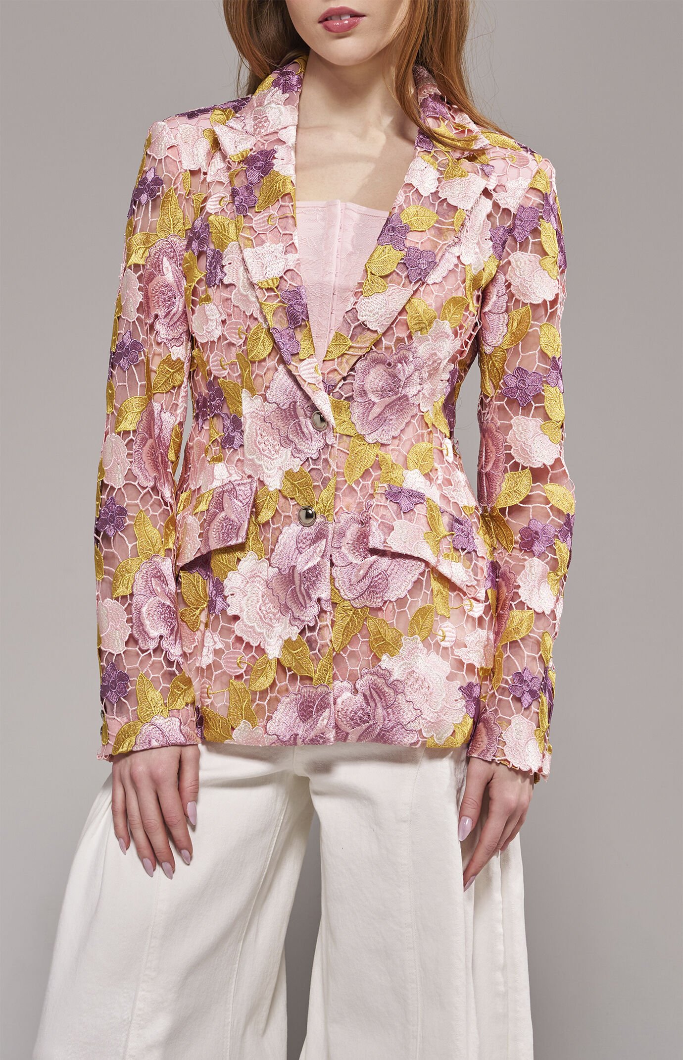 AZALEA WANG Thalena Floral Blazer