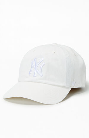 Cream NY Yankees Dad Hat image number 4