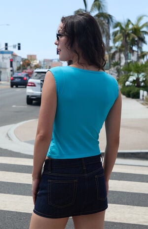 Blue Amara Tank Top image number 3