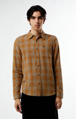 Charter Linen Blend Plaid Shirt image number 1
