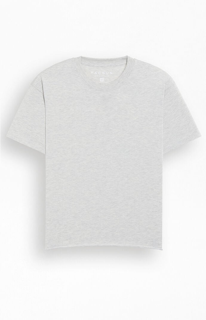 Pacsun Heather Grey Premium Cropped T-Shirt