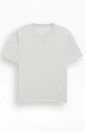 Heather Grey Premium Cropped T-Shirt image number 1