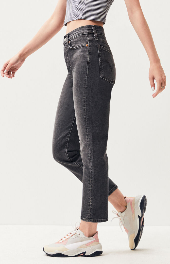 levis wedgie straight jeans black