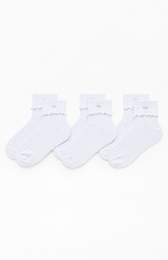 adidas 3-Pack Originals Cuffed Ruffle Socks