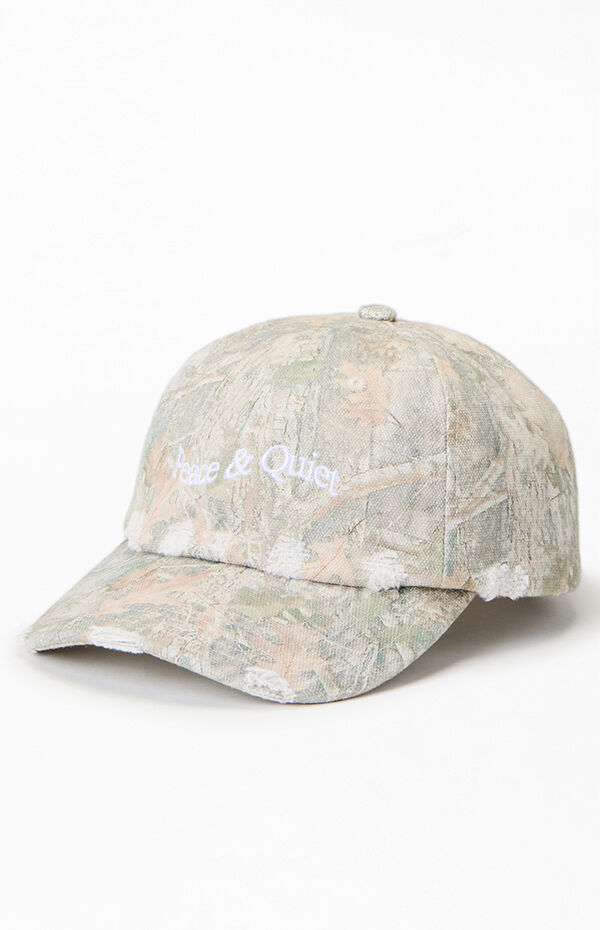 MUSEUM OF PEACE & QUIET Wordmark Camo Dad Hat | Pacsun display picture 3