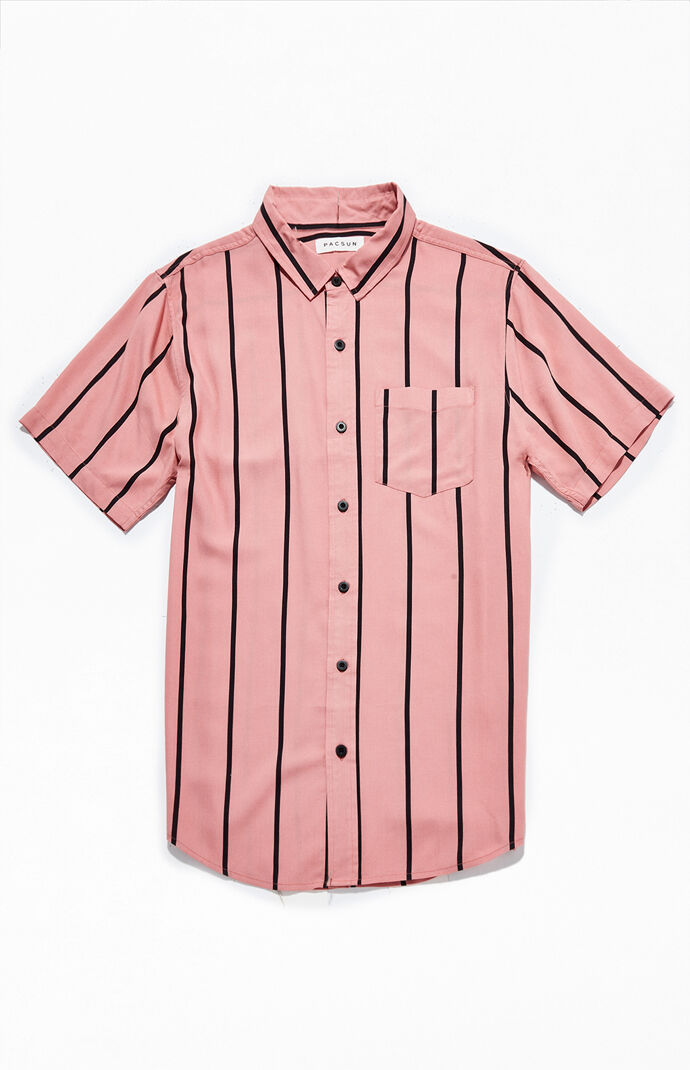 Bilash Striped Short Sleeve Button Up Shirt
