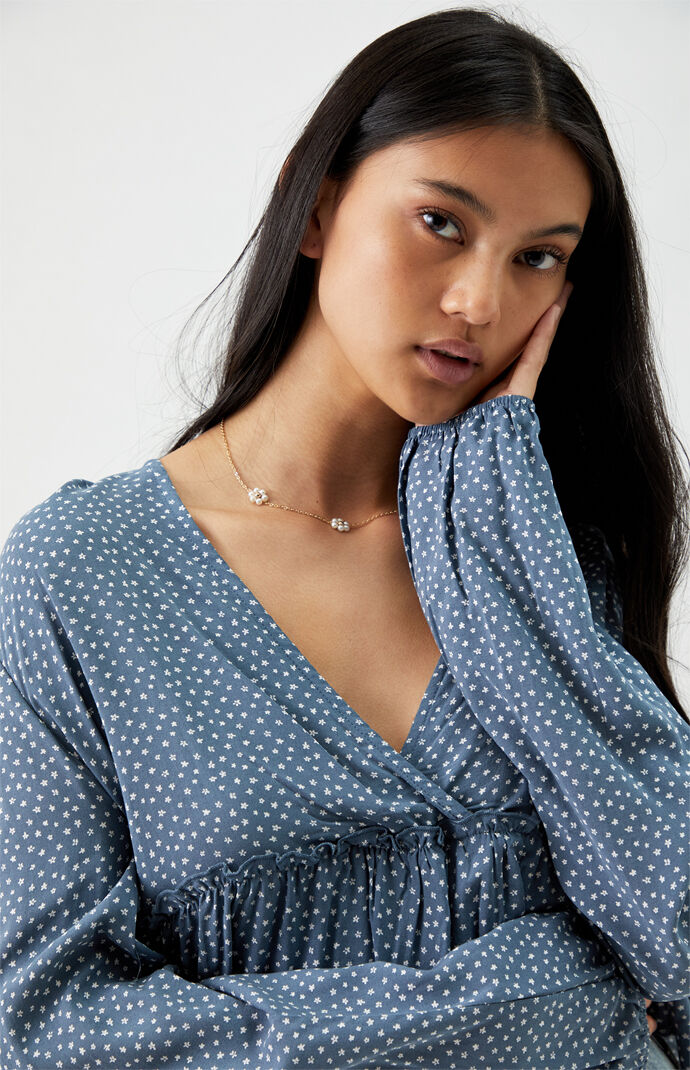 Daisy Pearl Chain Necklace