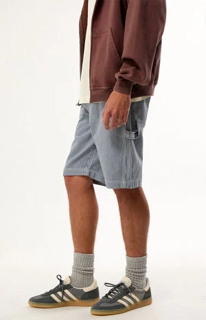 Hickory Striped Carpenter Baggy Jorts image number 3