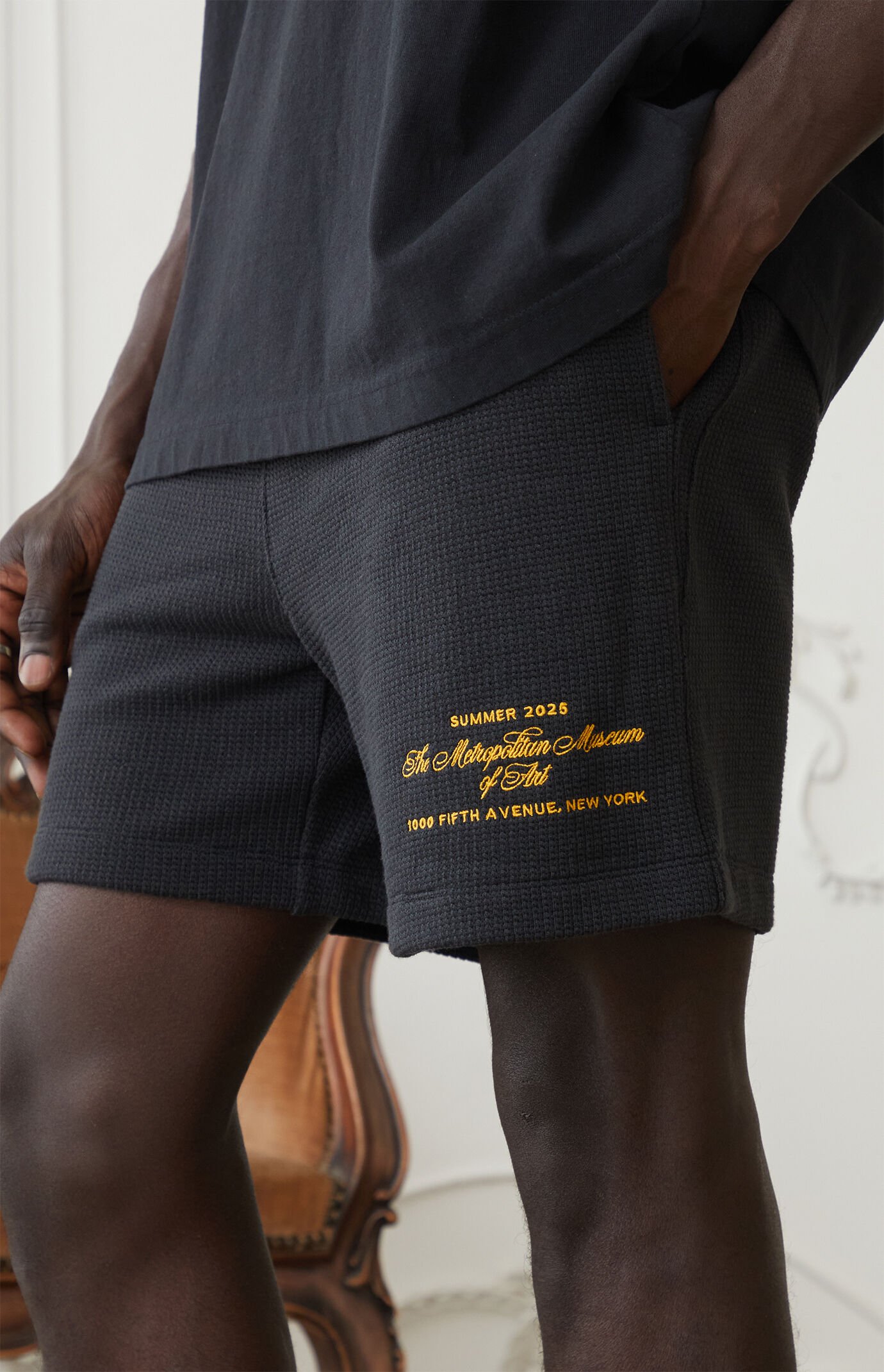 The Met x Pacsun Waffle Knit Shorts