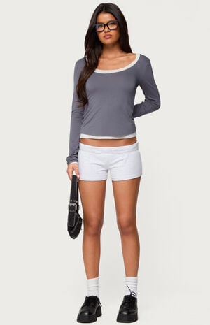 Orella Contrast Layered Long Sleeve Top image number 5