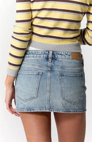 Piper Stretch Medium Blue Jean Micro Mini Skort image number 5