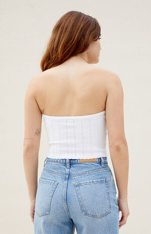 Quinn Pointelle Tube Top image number 3