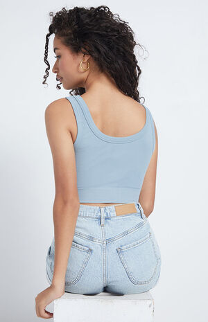 Thick Strap Seamless Tank Top image number 4