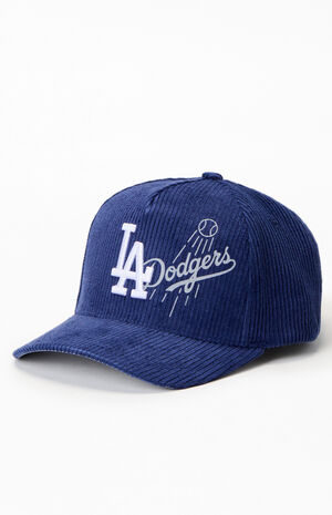 MLB LA Dodgers Arch Stamp Corduroy Pro Snapback Hat image number 4