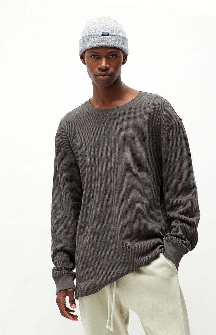PacSun Military Waffle Knit Long Sleeve T Shirt PacSun