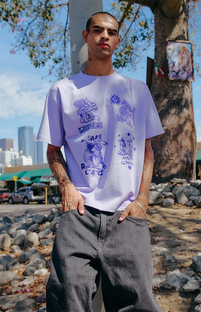 LAVENDER Mosaic Love T-Shirt