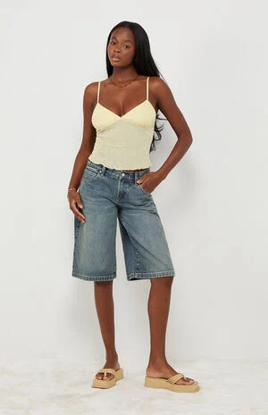 Natalia Burnout Lace Tank Top image number 1