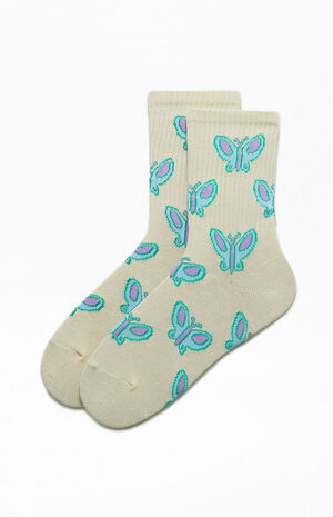 Butterfly Crew Socks image number 1