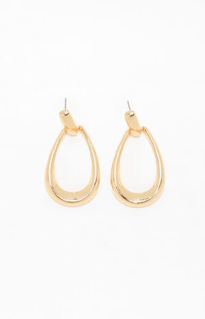 Lucy Teardrop Hoop Earrings image number 2