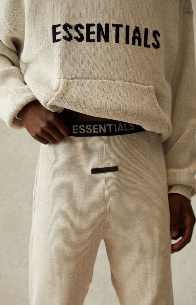 essentials oatmeal joggers