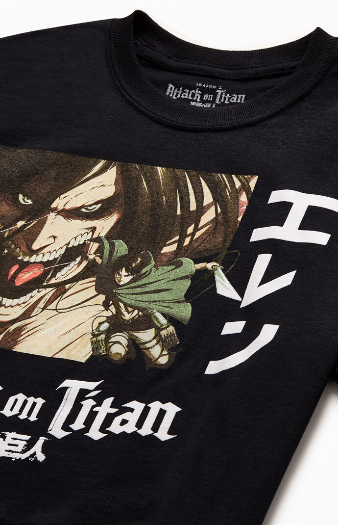 Attack on titan sale logo t shirt