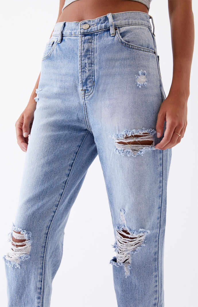 pacsun high waisted straight leg jeans