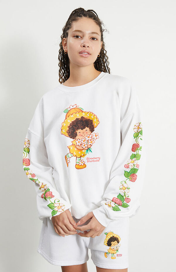 Orange Blossom Oversized Crew Neck Sweatshirt