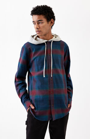 plaid flannel hoodie