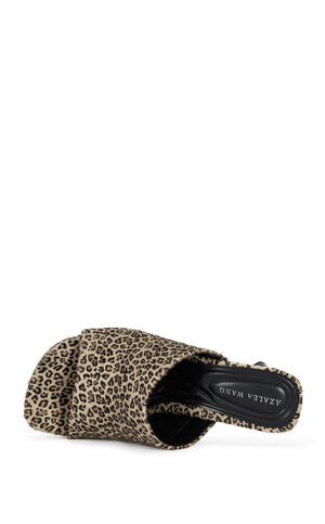 Women's Vivara Leopard Calf Hair Heeled Sandals image number 4