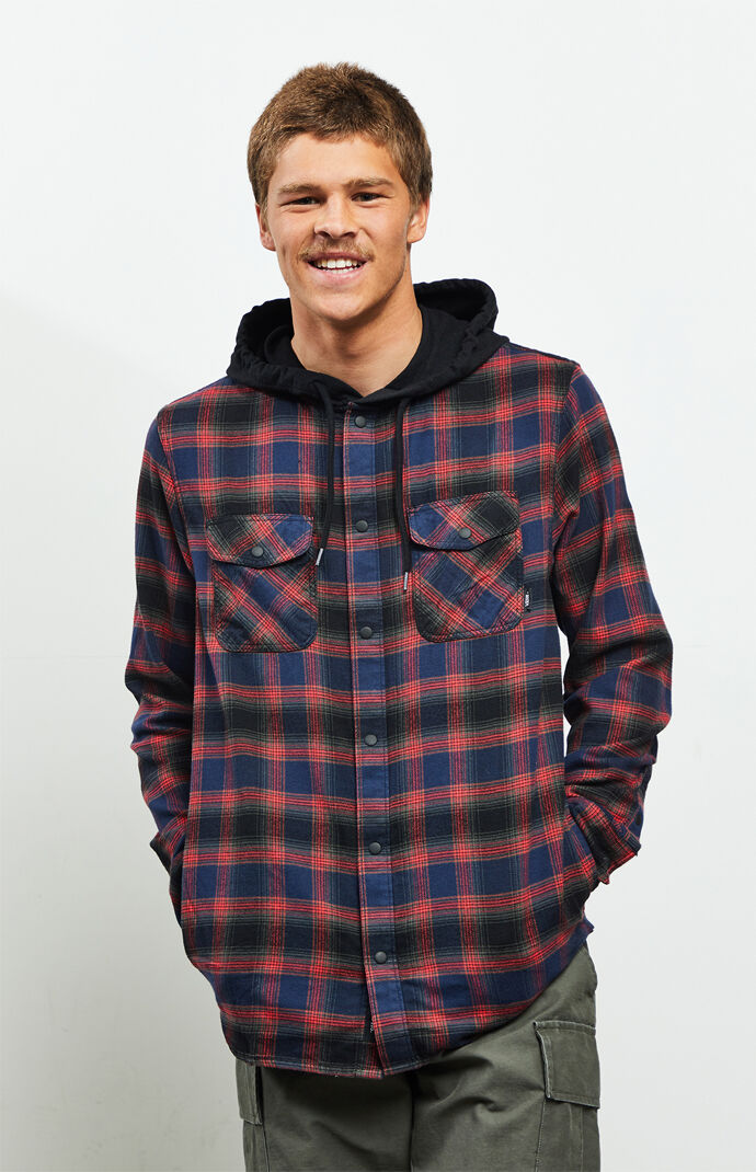vans parkway hooded flannel