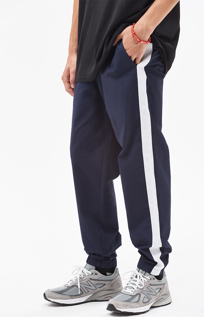 Navy nylon pants