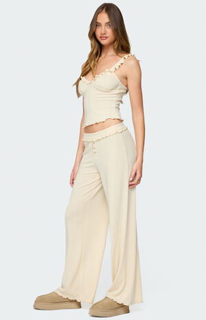 Posy Ruffle Pointelle Pants image number 3