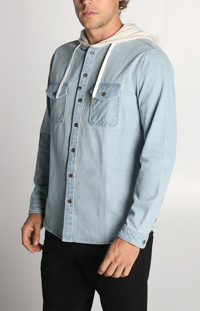 Wallace Long Sleeve Hooded Shirt