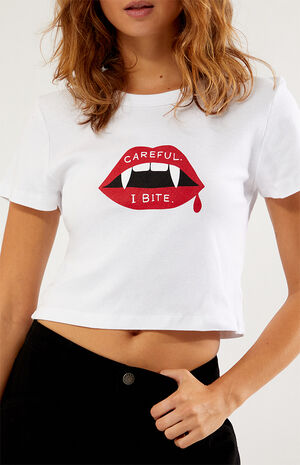 Careful I Bite Baby T-Shirt image number 2