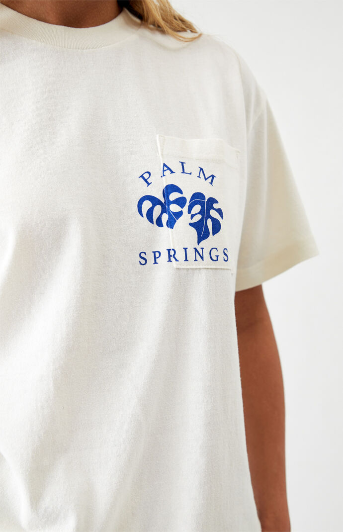 Palm Springs Blue Recycled Pocket T-Shirt