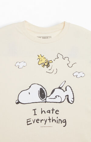 Peanuts Snoopy & Woodstock I Hate Everything T-Shirt image number 2