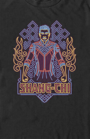 Shang-Chi Neon Outline T-Shirt Shang-Chi Neon Outline T-Shirt image number null